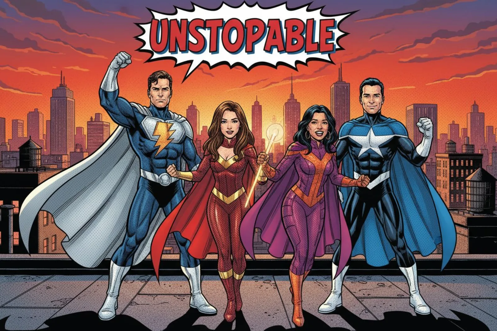 AI Photo Booth Rental NYC - Superhero AI Transformation by SmilingShots