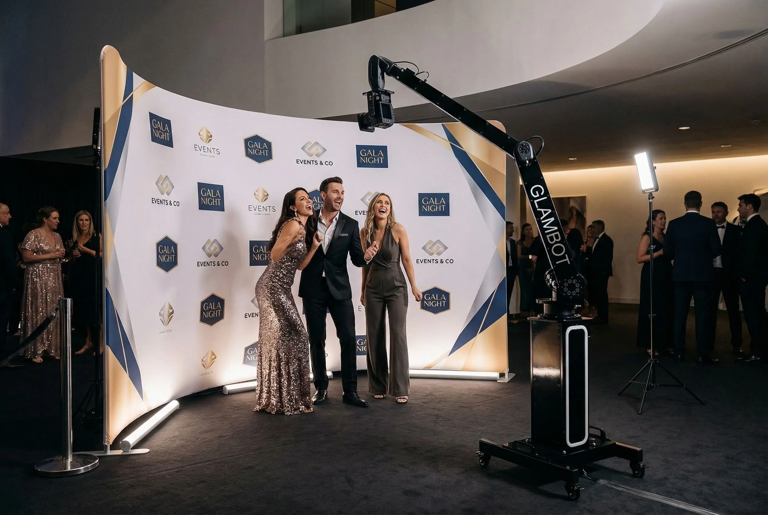GlamBot Photo Booth Rental NYC - Robotic Arm at Corporate Gala Event
