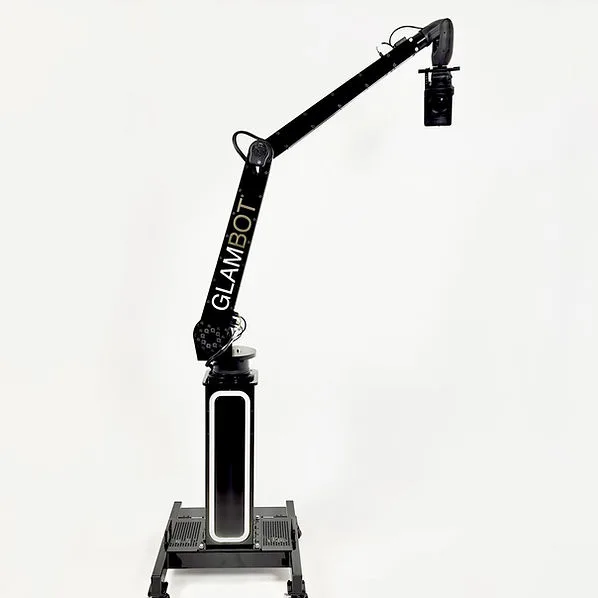 GlamBot robotic arm photo booth rental NYC